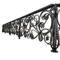 Modern Wrought Iron Garden Fence Panel for Villas and Outdoor Spaces