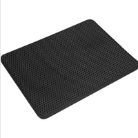 EVA Double Layer Cat Litter Mat with Scratch Pad, Washable & Foldable Cat Litter Trapper