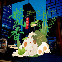 Dragon Boat Festival Window Clings for Storefronts and Home Decor