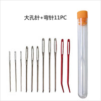 9-12 Pcs Large Eye Blunt Yarn Needles Set with Clear Bottle