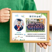 Graduation Certificate Photo Frame for Preschool, Primary, Middle, and High School Graduates, Class Souvenir Display