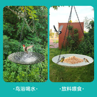 Hanging Hummingbird Feeder Bird Bath for Outdoor Garden Patio Decor