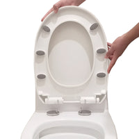 Toilet Seat Cover Thickened Universal Soft Close Quick Release UV Type for Home Bathroom