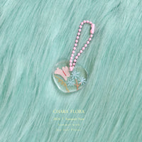 Chara Original Illustration Glitter Acrylic Keychain - Rabbit Hole Series