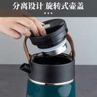 316 Food Grade Smart Temperature Display Insulated Tea Pot with Handle, 1100ml