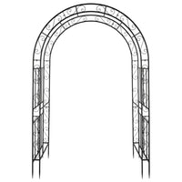 European Vintage Wrought Iron Garden Arch for Climbing Plants