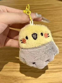 Cute Parrot Plush Keychain Bag Charm