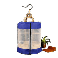 Bamboo Lark Bird Cage with Accessories - Compact Design for Small Birds