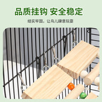 Parrot Pepperwood Ladder Toy with Beads for Climbing and Chewing