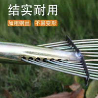 Heavy-Duty Steel Rake Head for Agricultural Use - Hardened Wire Rake for Loosening Soil and Gathering Grass