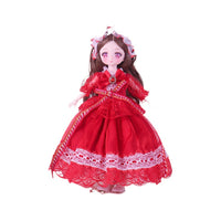 BJD Doll with Lolita Dress Outfit Set, 30cm Princess Toy for Girls