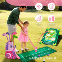 Kids' Indoor Outdoor Golf Practice Set with Trolley Case