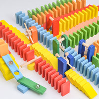 Colorful Building Block Dominoes Set, Educational Toy for Kids