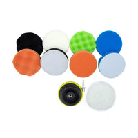 Car Polishing and Buffing Kit with Sponge Pads and Wool Wheel for Detailing