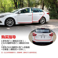 Car Door Edge Guard Strip Invisible Anti-Scratch Protector Rubber Seal Strip for Vehicle Body Protection