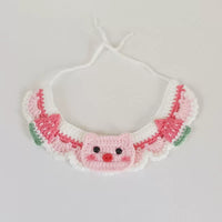 DIY Crochet Pet Collar Kit for Cats and Small Dogs, Handmade Knitted Neckwear with Yarn and Tools