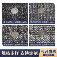 Black Sun Shade Netting for Garden Patio Carport Greenhouse UV Protection