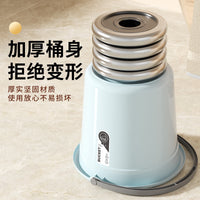 Large Capacity Portable Water Bucket with Scoop, Thickened Durable Plastic Storage Pail for Home Outdoor Use