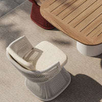 Outdoor Patio Leisure Table and Chair Set for Villa Hotel Terrace Garden, Rotatable Single Chair Three-Piece Set