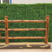 Concrete Imitation Rattan Three-Handrail Fence Mold for River Embankment Garden Landscape