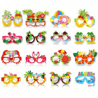 Hawaiian Party Novelty Paper Glasses Photo Booth Props