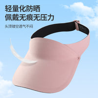 Unisex Summer Sun Visor Hat for Running & Outdoor Sports, Adjustable Topless Sun Protection Cap for Adults & Kids