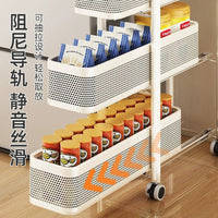 Slim Storage Cart with Drawers for Bathroom, Kitchen, or Living Room Narrow Spaces