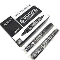 Stedan 150 Large Double-Ended Marker Pen Broad Tip High Capacity Oily Black Waterproof Fade-Resistant Thick Head