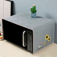 Refrigerator Microwave Oven Dust Cover with Storage Pockets