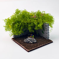 Miniature Simulation Vine Model for Micro Landscape Decor - Cotton Thread Green Silk Cotton Net Willow