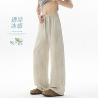 Men's Tie-Dye Ice Silk Straight Leg Casual Pants - Lightweight & Breathable