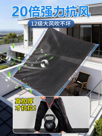 Sun Shade Net for Outdoor Use - UV Protection, Heat Insulation, Durable Black Mesh