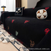 Luxury Flannel Sofa Cover Blanket for Winter - Full Coverage Protective Throw