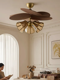 French Vintage Wabi-Sabi Rattan Ceiling Light for Bedroom Dining Room