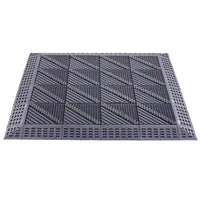 Outdoor Non-Slip Waterproof Entrance Mat with Brush Scraper Tiles for Hotels & Homes