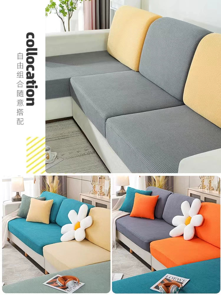 Plaid Stretch Sofa Cover All-inclusive Combination Sofa Seat Cushion Cover Backrest Cover Universal Sofa Slipcover Dustproof