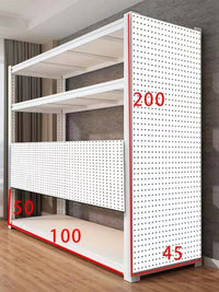 Pegboard Wall Organizer for Kitchen, Home, and Retail Display with Hooks