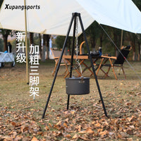 Portable Tripod Grill Stand with Fire Pit for Outdoor Camping and BBQ