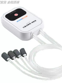 Rechargeable Dual-Port Aquarium Air Pump for Fish Tanks and Outdoor Fishing