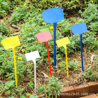 Angled Plant Markers Thickened Garden Stakes Plastic Rice Paddy Experiment Tags
