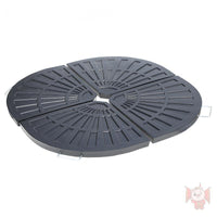 Outdoor Patio Umbrella Base, Water/Sand Filled, Resin Marble Finish, Heavy Duty Round Umbrella Stand for Deck Poolside Garden