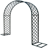 Outdoor Metal Garden Arch for Climbing Plants, Roses, and Vines