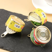 Miniature Canned Food Model Keychain / Charm for DIY Crafts