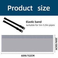 Air Conditioner Hose Insulation Cover Dust Protector for 5 and 5.9 inch Diameter Hoses
