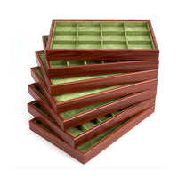 New Chinese Style Solid Wood Jewelry Display Tray for Rings, Necklaces, Bracelets, and Collectibles