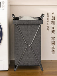 Foldable Laundry Hamper with Lid, Large Capacity Dirty Clothes Storage Basket for Bathroom and Home