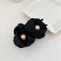 Pearl Flower Bud Hair Claw Clip for Buns