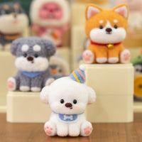 DIY Wool Felt Dog Keychain / Ornament Kit - Bichon Frise & Shiba Inu