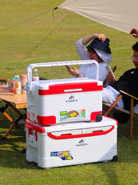 48L Insulated Cooler Box for Outdoor Fishing Camping Food Storage
