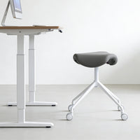 Adjustable Swivel Stool with Wheels for Office, Dental, Tattoo, and Workshop Use